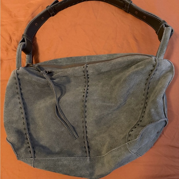 Los Feliz Hobo in Moss Suede - Picture 2 of 5